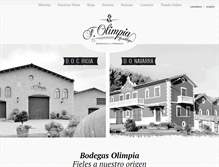 Tablet Screenshot of bodegasolimpia.com